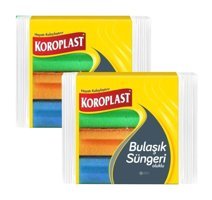 Koroplast Oluklu Oluklu 2'li Bulaşık Süngeri