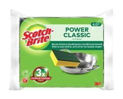 Scotch Brite Klasik 4'lü Bulaşık Süngeri