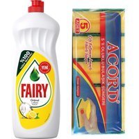 Acord Klasik Oluklu 5'li Bulaşık Süngeri