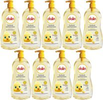 Dalin Klasik Pompalı Göz Yakmayan Hipoalerjenik Yenidoğan Hassas Ciltler İçin Bebek Şampuanı 9x500 ml