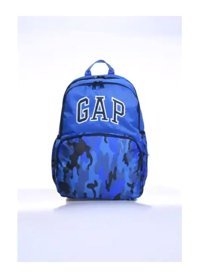 Gap Kids Kamuflaj Su Geçirmez 3 Gözlü Mavi Ortaokul Unisex Sırt Çantası