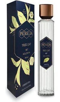 Pereja Yeşil Çay Cam Şişe Kolonya 12x250 ml