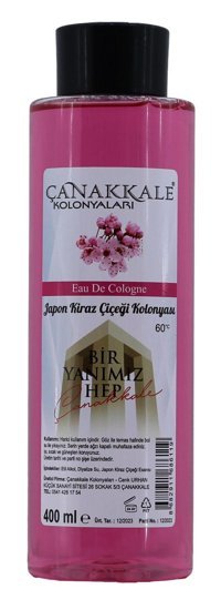 Çanakkale Kolonyaları Kiraz Çiçeği Kolonya 400 ml