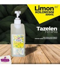 Efşan Hediyelik Ve Kozmetik 80 Derece Limon Sprey Kolonya 500 ml