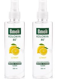 Emek Gliserinli Limon Sprey Kolonya 2x200 ml