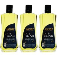 Kilyos Limon Cam Şişe Kolonya 3x250 ml