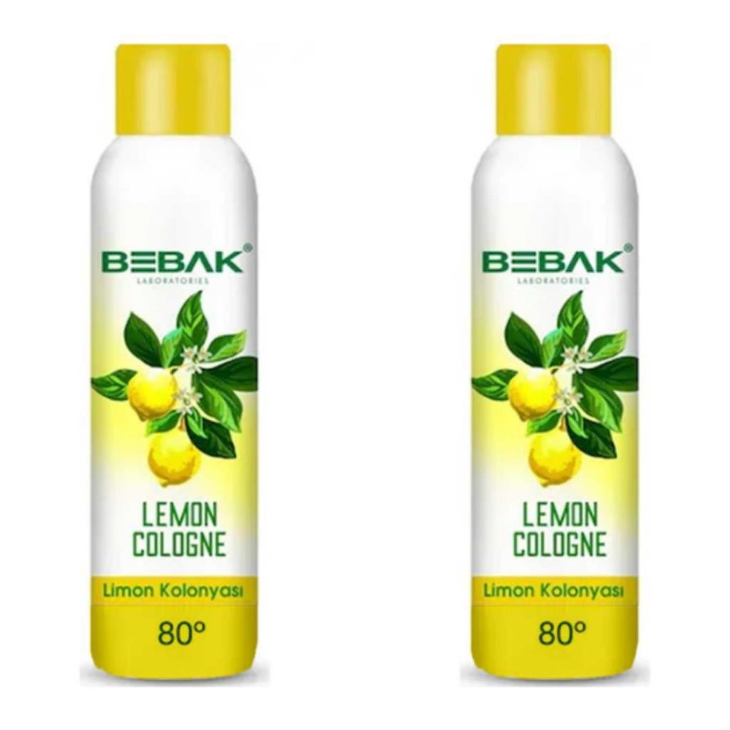 Bebak Limon Sprey Kolonya 2x150 ml