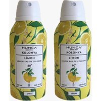 Hunca 80 Derece Limon Sprey Kolonya 2x150 ml