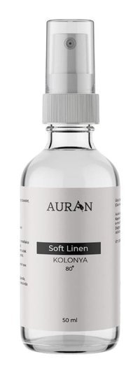 Auran Soft Linen Cam Şişe Kolonya 50 ml