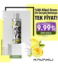 Kavaklı 80 Derece Limon Kolonya 100 ml