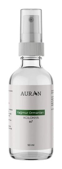 Auran 80 Derece Yağmur Ormanları Cam Şişe Kolonya 50 ml