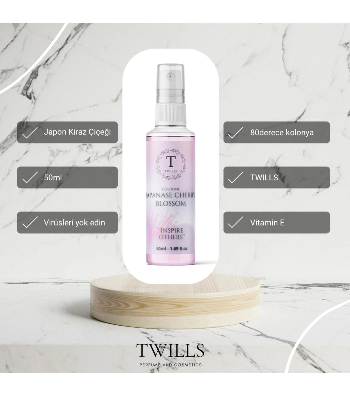 Twills 80 Derece Kiraz Çiçeği Kolonya 50 ml