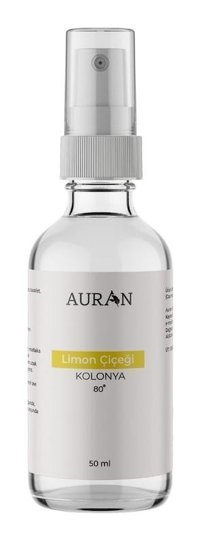 Auran 80 Derece Limon Çiçeği Cam Şişe Kolonya 50 ml