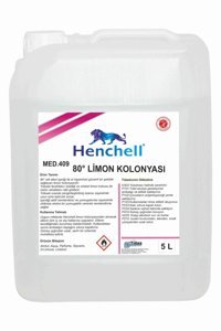 Henchell 80 Derece Limon Kolonya 5 lt