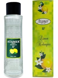 Atamer 80 Derece Limon Cam Şişe Kolonya 180 ml