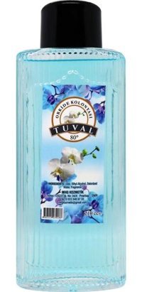 Tuval Orkide Çiçeği Cam Şişe Kolonya 210 ml