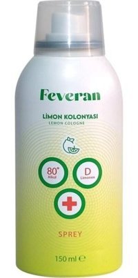 Feveran 80 Derece Limon Sprey Kolonya 150 ml