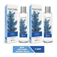 Selin Mavi Ladin Cam Şişe Kolonya 2x180 ml