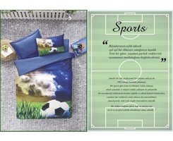 Komfort Home 3D Sports Pamuk Saten 160x220 cm Çarşaflı Sports Tek Kişilik Nevresim Takımı Lacivert
