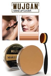 Mujgan Make Up Cover Porselen 12 Nemlendiricili Göz Altı ve Yüz Krem Pot Kapatıcı