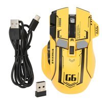 Lazmin112 RGB Sessiz Ergonomik Makrolu Kablolu Sarı Optik Gaming Mouse