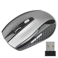 Auklopvzz Makrolu Kablosuz Gri Optik Mouse