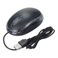 Generic Ergonomik Kablolu Siyah Optik Mouse