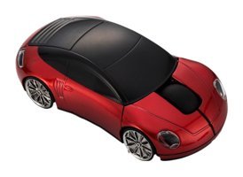 Gatuida Araba Görünümlü Ergonomik Kablosuz Kırmızı Optik Mouse