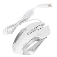 Broleo Makrolu Kablolu Beyaz Optik Gaming Mouse