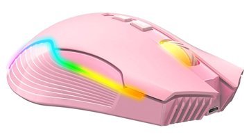 Sxhlseller RGB Ergonomik Makrolu Kablosuz Pembe Optik Gaming Mouse