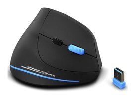 Hallow Zelotes F-35A RGB Ergonomik Dikey Makrolu Kablosuz Siyah Optik Mouse