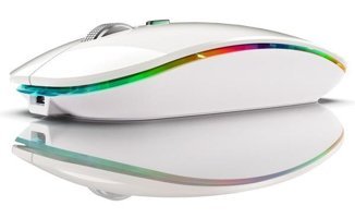 Decisive RGB Kablosuz Beyaz Optik Mouse