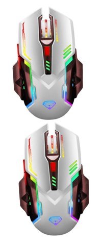 Hemobllo RGB Kablolu Beyaz Optik Gaming 2 Adet Mouse