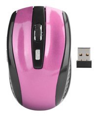 Goshyda Ergonomik Makrolu Kablosuz Pembe Optik Mouse