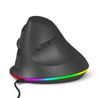Sxhlseller Programlanabilir RGB Ergonomik Dikey Makrolu Kablolu Siyah Optik Mouse