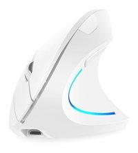Mistaha RGB Ergonomik Dikey Makrolu Kablosuz Beyaz Optik Gaming Mouse