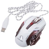 Hemobllo Programlanabilir RGB Makrolu Kablolu Beyaz Optik Gaming Mouse