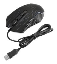 Dsheng RGB Sessiz Makrolu Kablolu Siyah Optik Gaming Mouse