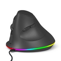 Generic RGB Ergonomik Dikey Makrolu Kablolu Gri Optik Mouse