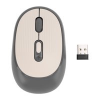 Ciciglow Sessiz Kablosuz Krem Optik Mouse