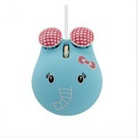 Jingyi Ayı Şekilli Kablolu Mavi Optik Mouse