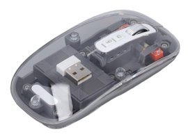 Dsheng SN7032 7 Sessiz Makrolu Kablosuz Siyah Optik Mouse