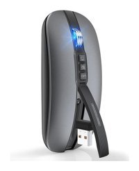 Hallow M113 Makrolu Kablosuz Gri Optik Mouse