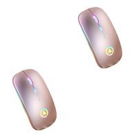 Partykindom RGB Sessiz Ergonomik Kablosuz Rose Optik Mouse
