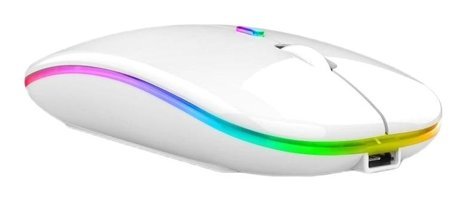 Jms RGB Kablosuz Beyaz Optik Mouse