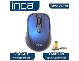 Inca IWM-200RL Kablosuz Mavi Optik Mouse