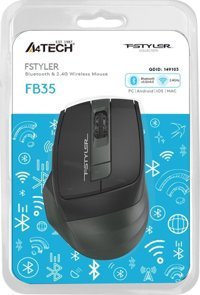 A4 Tech Nano FB35 Makrolu Kablosuz Yeşil Optik Mouse