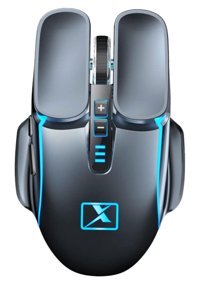 Kıchouse Kompakt RGB Sessiz Ergonomik Makrolu Kablosuz Siyah Optik Gaming Mouse