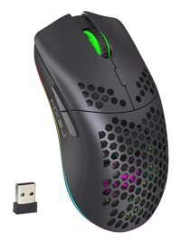 Ciadaz T66 RGB Ergonomik Makrolu Kablosuz Siyah Optik Gaming Mouse