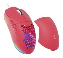 Rampage Blink RGB Makrolu Kablolu Pembe Optik Gaming Mouse